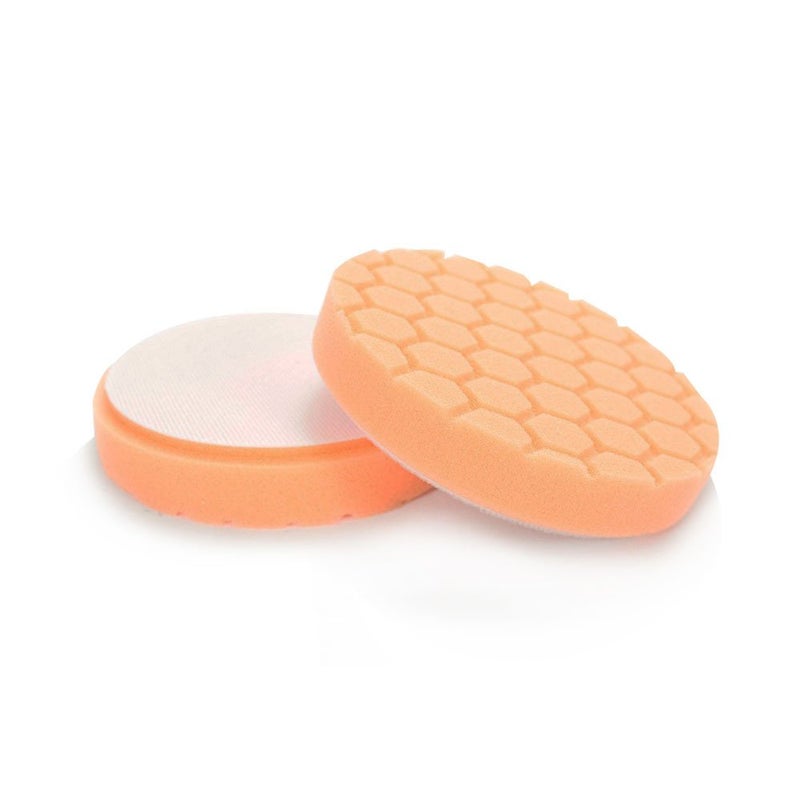 Chemical Guys BUFX_102_HEX4 Hex-Logic Medium-Heavy Cutting Pad, Orange (4.5 Inch Pad Made for 4 Inch Backing Plates), 1 Pad Included - Image 2